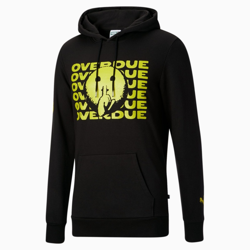 Sudadera con Capucha Puma Overdue Negros | 31056KBEL