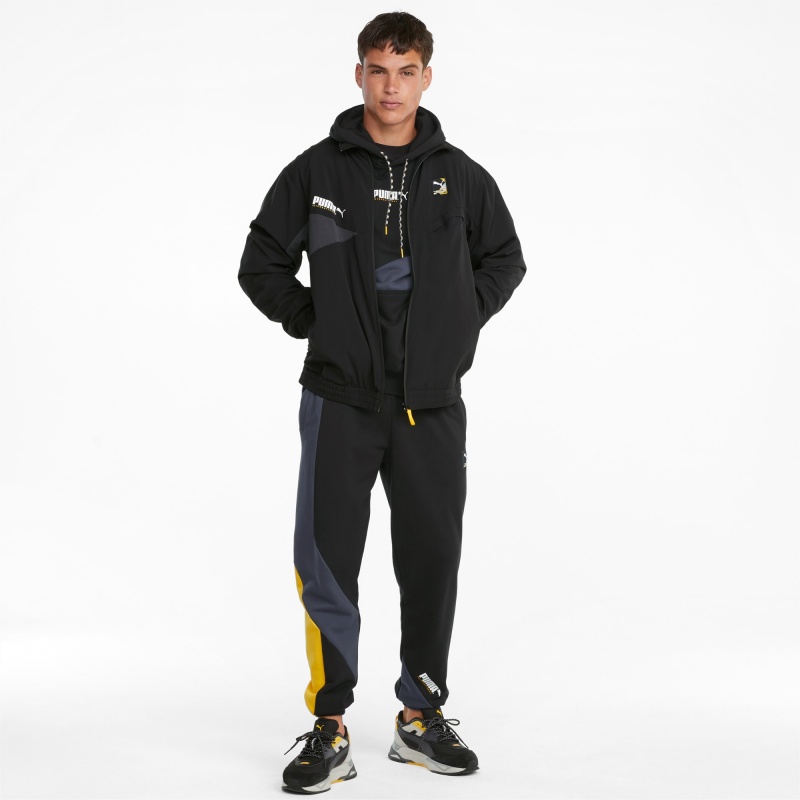 Sudadera con Capucha Puma PUMA International Negros | 82965NKYA