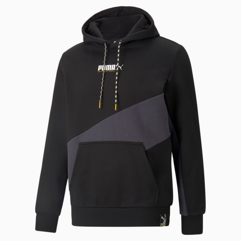 Sudadera con Capucha Puma PUMA International Negros | 82965NKYA