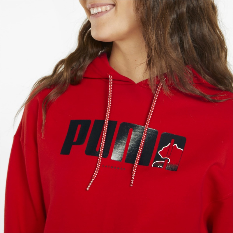 Sudadera con Capucha Puma PUMA x BATMAN Barbados Cherry | 15478HZWM