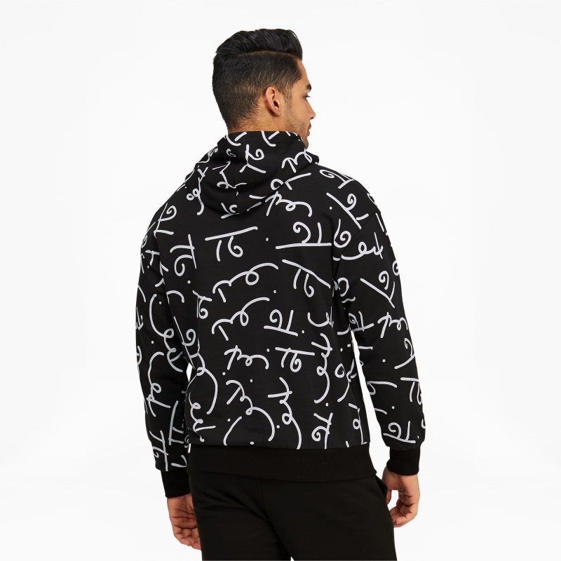 Sudadera con Capucha Puma PUMA x BRITTO Printed Negros Blancos | 97438COHT