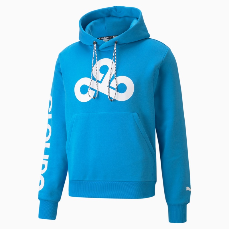 Sudadera con Capucha Puma PUMA x CLOUD9 Estampados Esports Bleu Azur | 18290IDPV