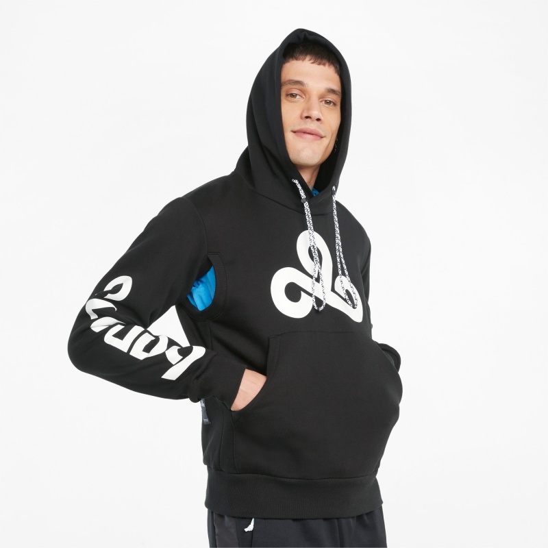Sudadera con Capucha Puma PUMA x CLOUD9 Estampados Esports Negros | 01269GNXF