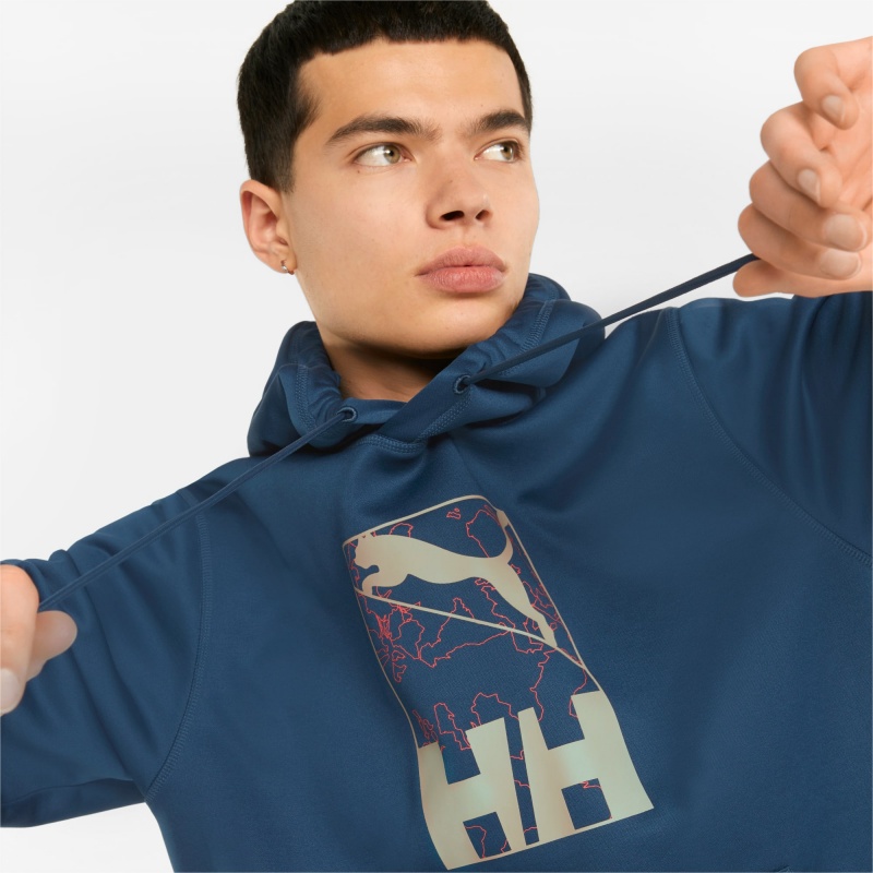 Sudadera con Capucha Puma PUMA x HELLY HANSEN Invierno Azules | 97541YHDQ