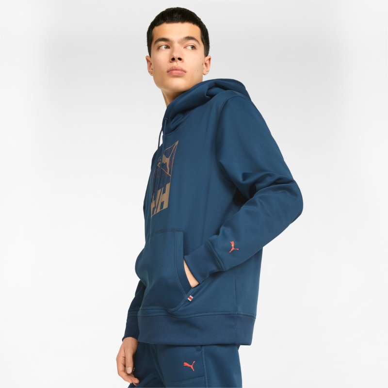 Sudadera con Capucha Puma PUMA x HELLY HANSEN Invierno Azules | 97541YHDQ