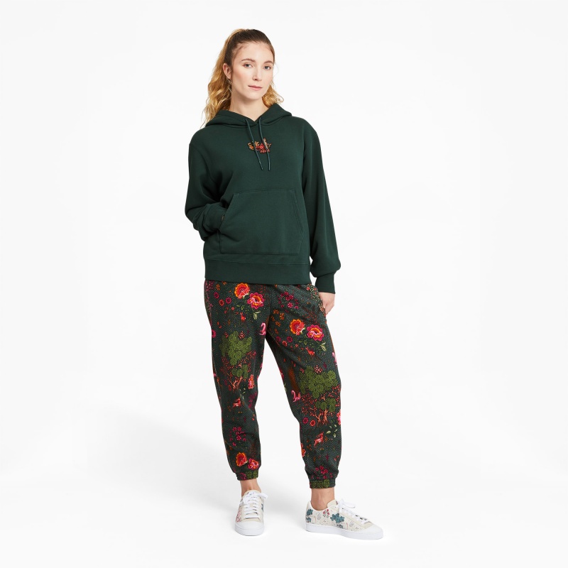Sudadera con Capucha Puma PUMA x LIBERTY Verdes | 35986NPWY