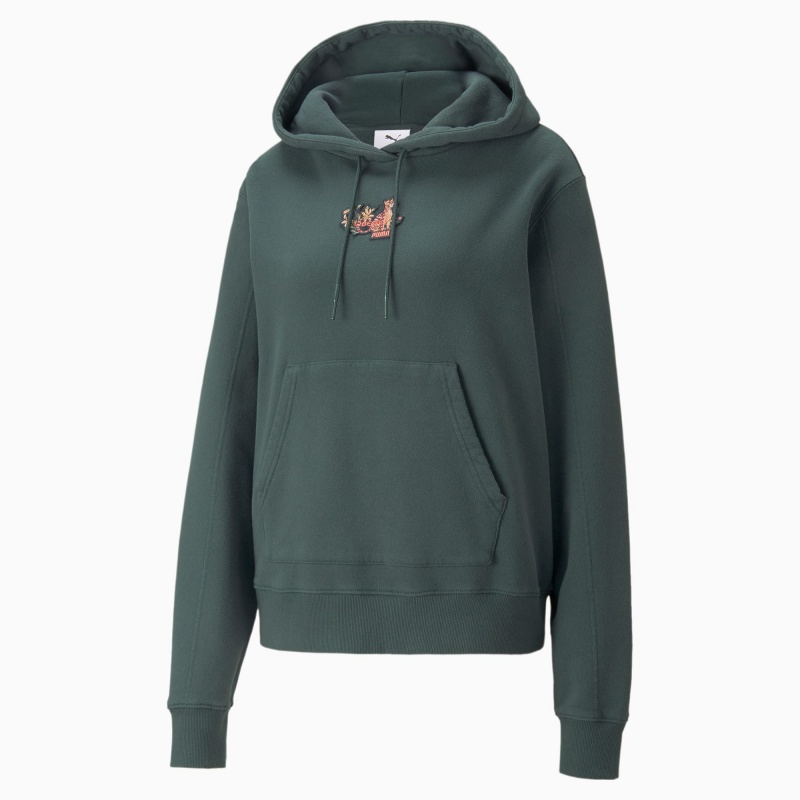Sudadera con Capucha Puma PUMA x LIBERTY Verdes | 35986NPWY