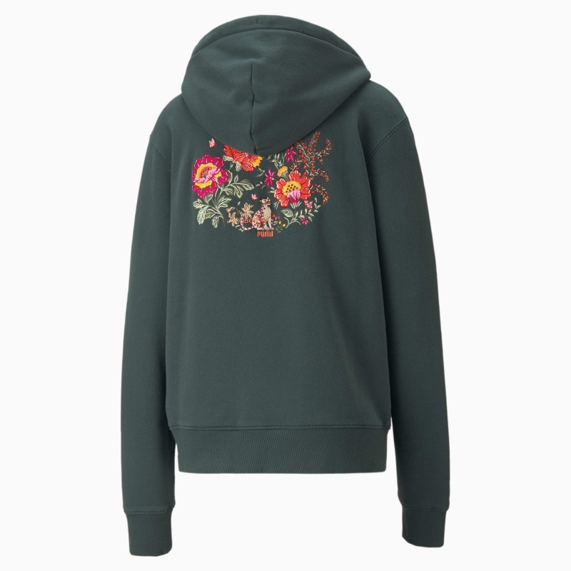 Sudadera con Capucha Puma PUMA x LIBERTY Verdes | 35986NPWY