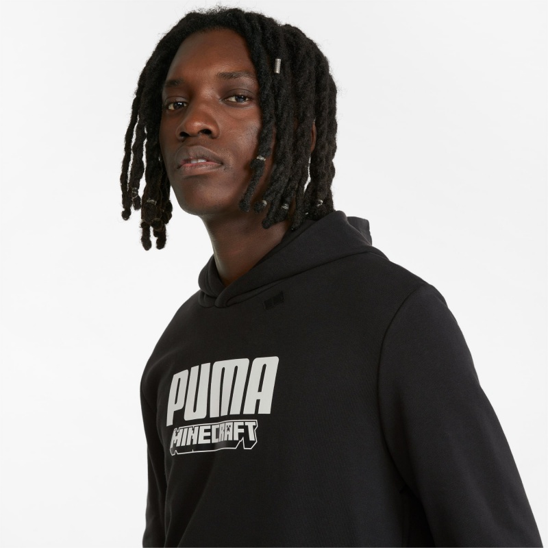 Sudadera con Capucha Puma PUMA x MINECRAFT Negros | 67439CHNT
