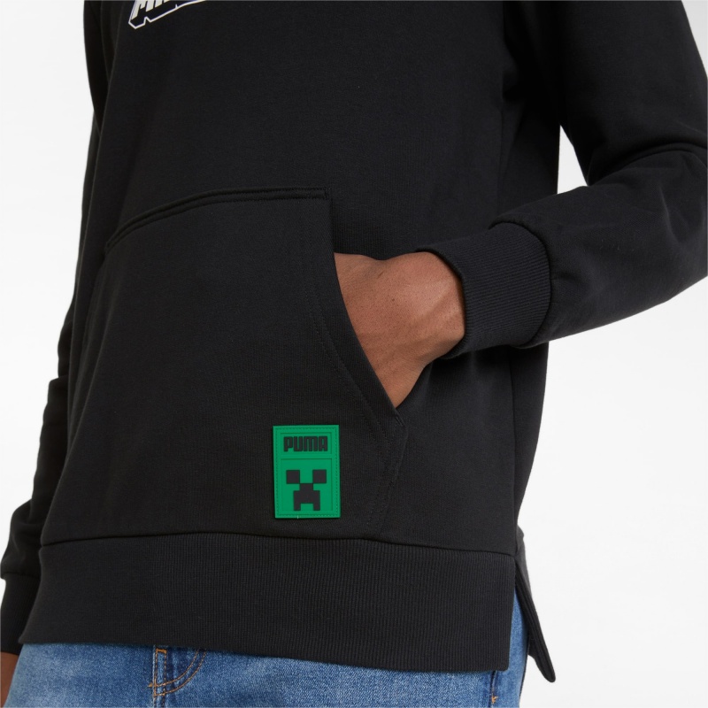 Sudadera con Capucha Puma PUMA x MINECRAFT Negros | 67439CHNT