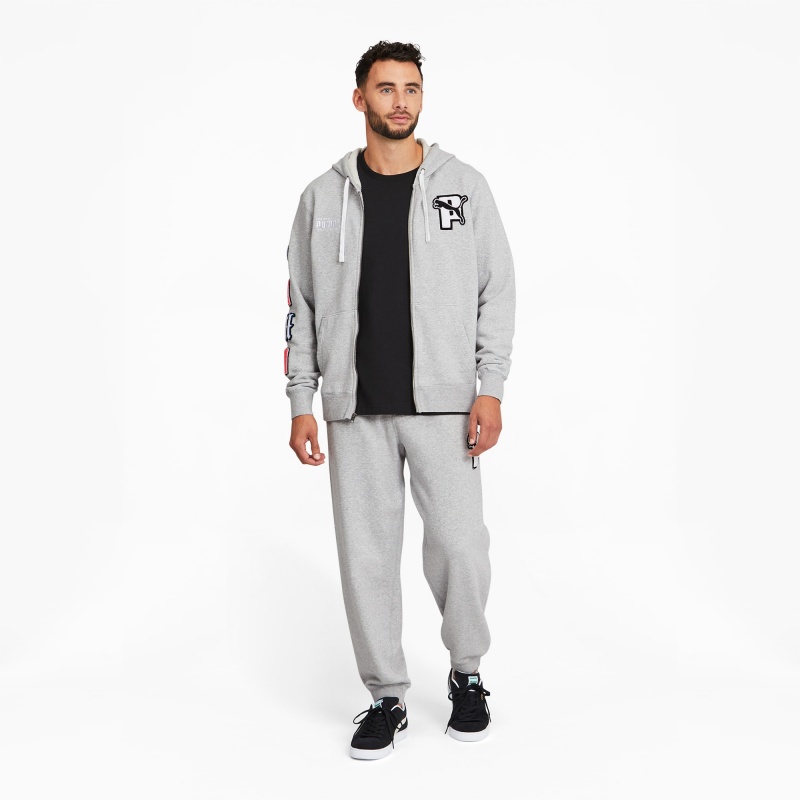 Sudadera con Capucha Puma PUMA x PUMA Full-Zip Azules | 87152AUCR