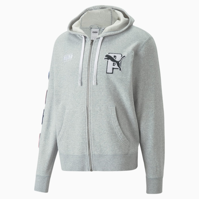 Sudadera con Capucha Puma PUMA x PUMA Full-Zip Azules | 87152AUCR