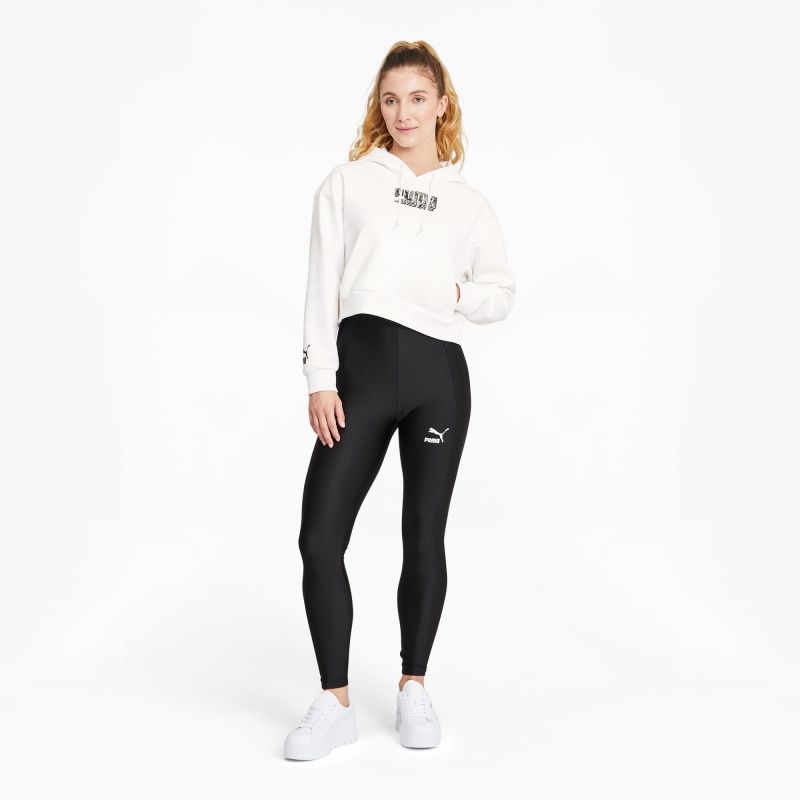 Sudadera con Capucha Puma PUMA x SANTA CRUZ Cropped Blancos | 38457VIJZ