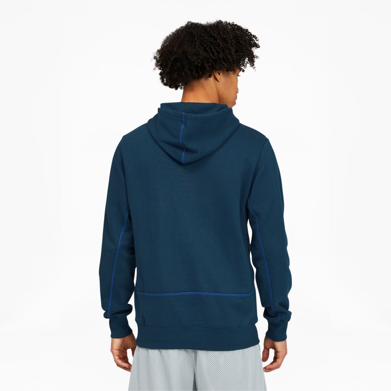 Sudadera con Capucha Puma Pivot Basketball Azules | 93860WAJL