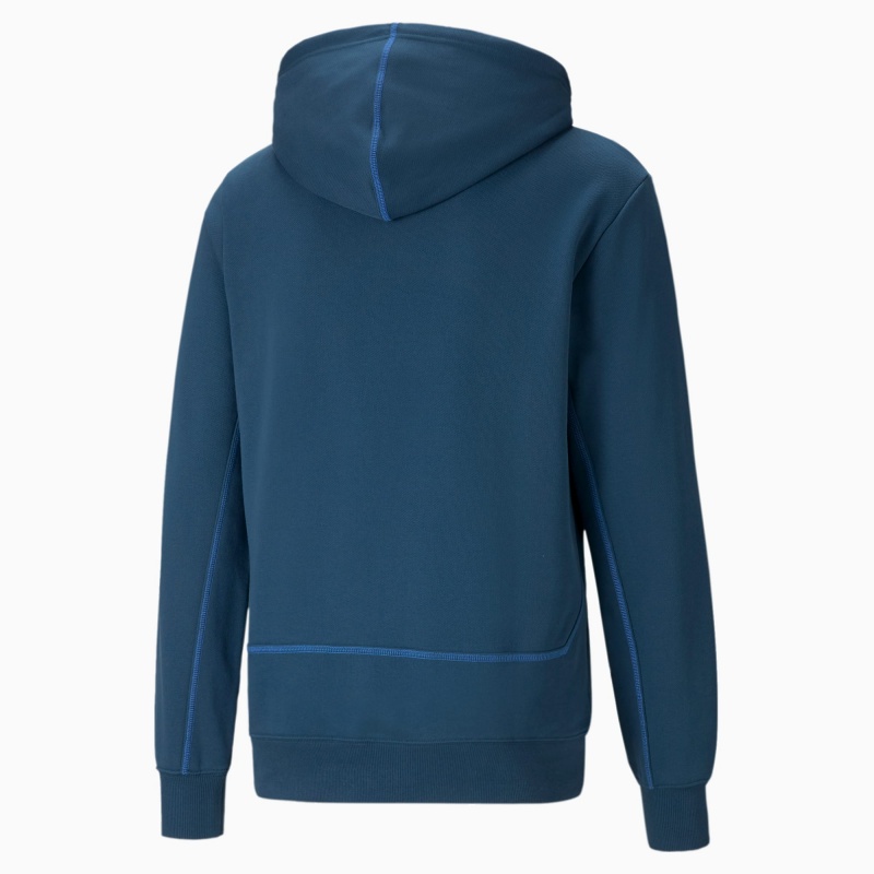 Sudadera con Capucha Puma Pivot Basketball Azules | 93860WAJL