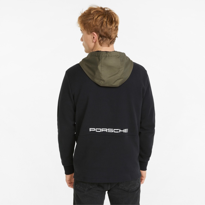 Sudadera con Capucha Puma Porsche Legacy Statement Negros | 83629XZCN