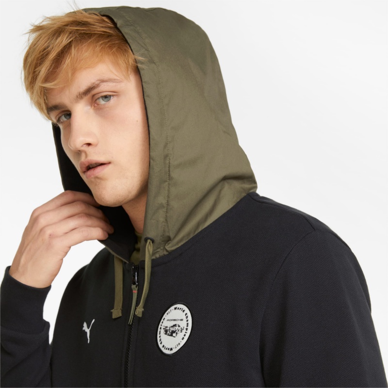 Sudadera con Capucha Puma Porsche Legacy Statement Negros | 83629XZCN
