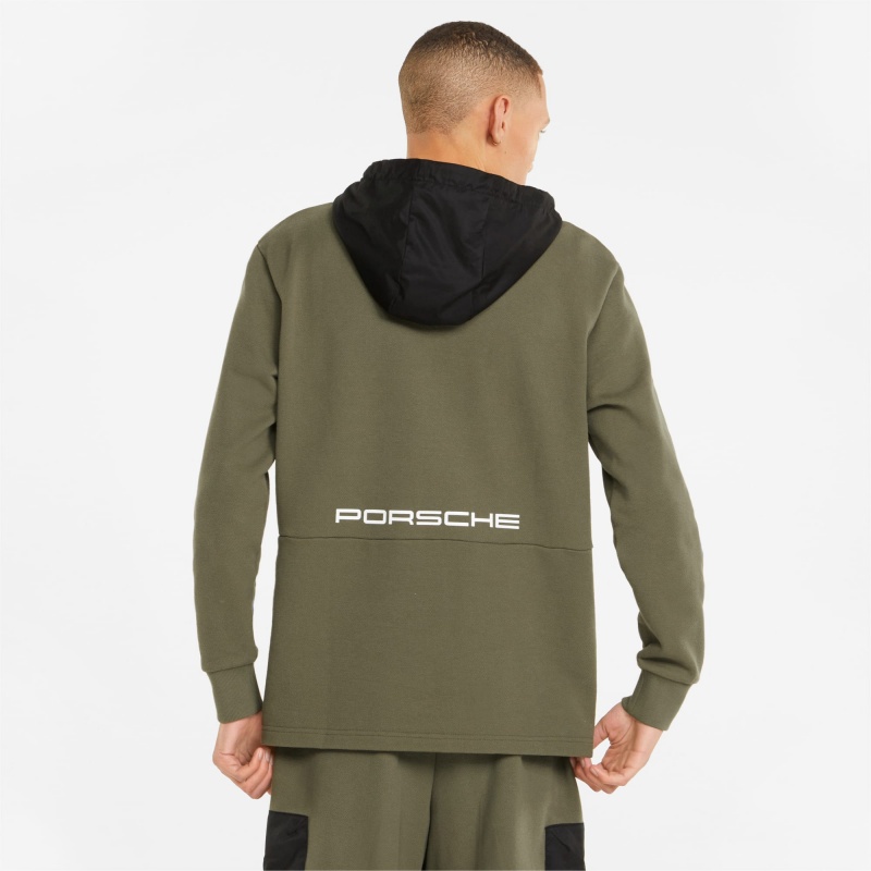Sudadera con Capucha Puma Porsche Legacy Statement Verdes Oscuro | 97120ILXN