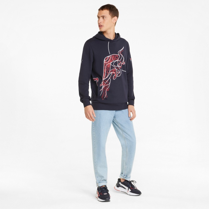 Sudadera con Capucha Puma Red Bull Carreras Dynamic Bull NIGHT SKY | 23479BVXD