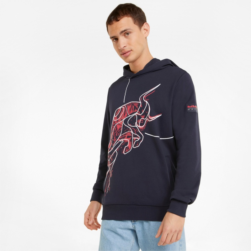 Sudadera con Capucha Puma Red Bull Carreras Dynamic Bull NIGHT SKY | 23479BVXD