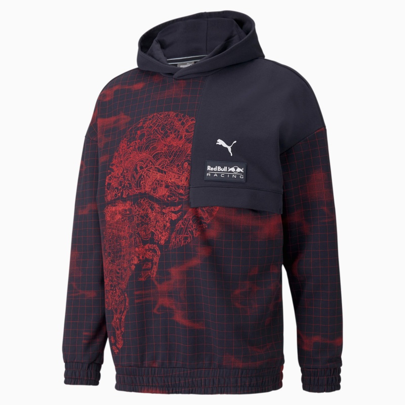 Sudadera con Capucha Puma Red Bull Carreras Printed NIGHT SKY | 75492HIFQ