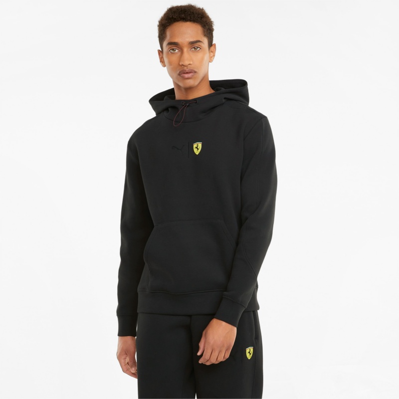 Sudadera con Capucha Puma Scuderia Ferrari Race Negros | 79845BGRJ