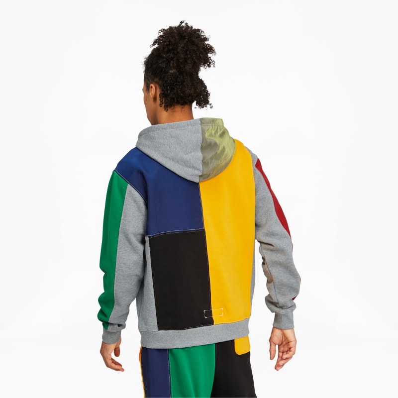 Sudadera con Capucha Puma Signature Basketball Medium Gray Heather | 53762BYTK