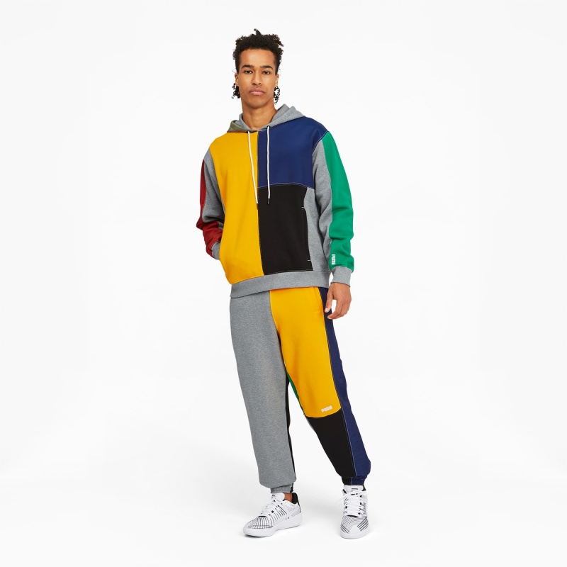 Sudadera con Capucha Puma Signature Basketball Medium Gray Heather | 53762BYTK