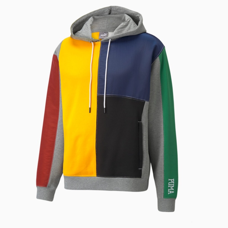 Sudadera con Capucha Puma Signature Basketball Medium Gray Heather | 53762BYTK