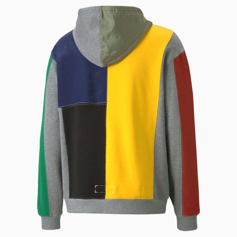 Sudadera con Capucha Puma Signature Basketball Medium Gray Heather | 53762BYTK