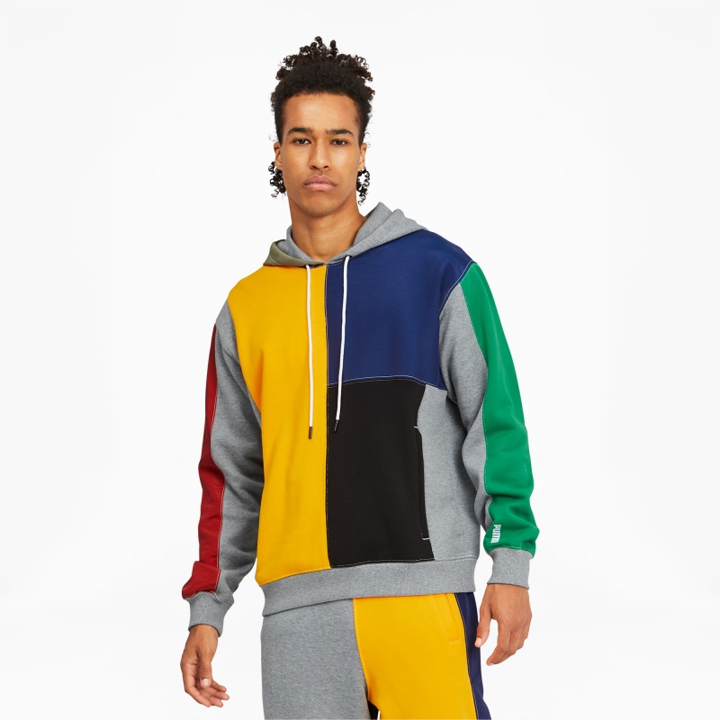 Sudadera con Capucha Puma Signature Basketball Medium Gray Heather | 53762BYTK