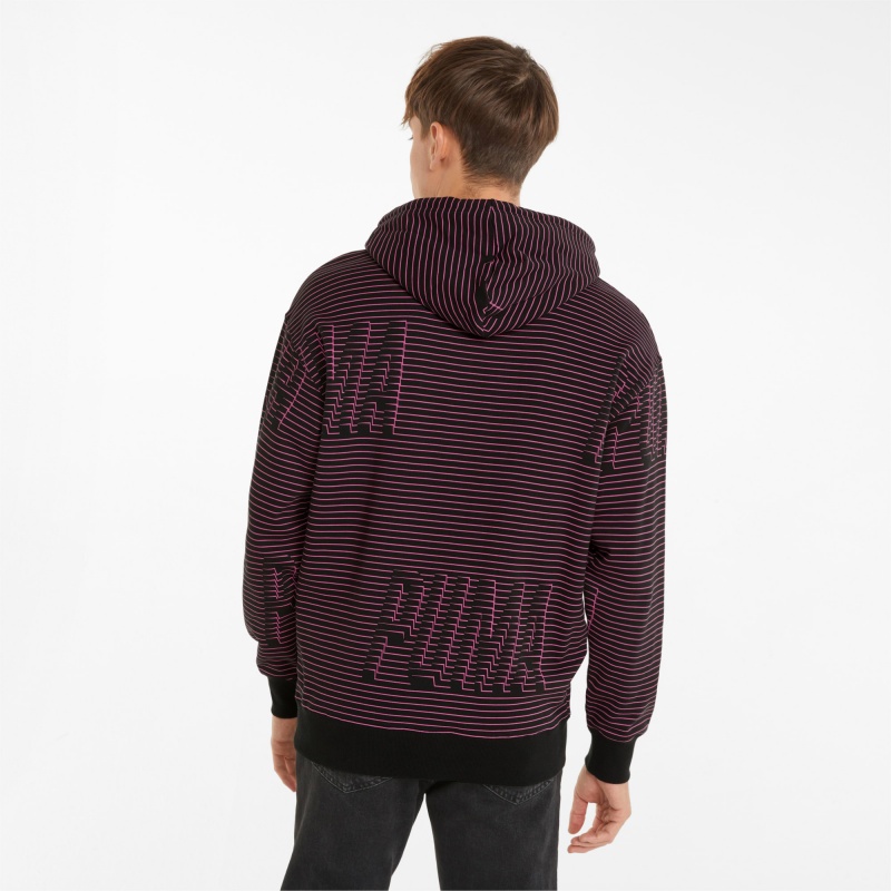 Sudadera con Capucha Puma Sportswear by PUMA Printed Negros | 23469HGPT