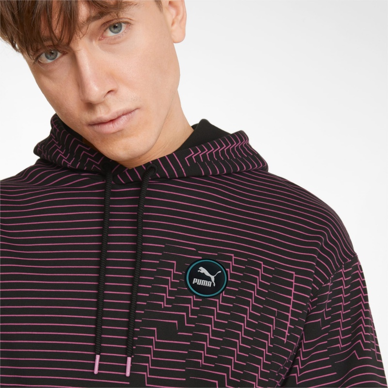 Sudadera con Capucha Puma Sportswear by PUMA Printed Negros | 23469HGPT