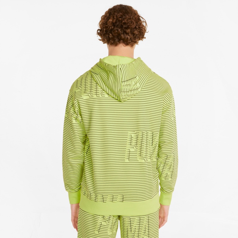 Sudadera con Capucha Puma Sportswear by PUMA Printed Azules | 71964DQHJ