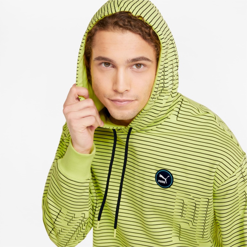 Sudadera con Capucha Puma Sportswear by PUMA Printed Azules | 71964DQHJ