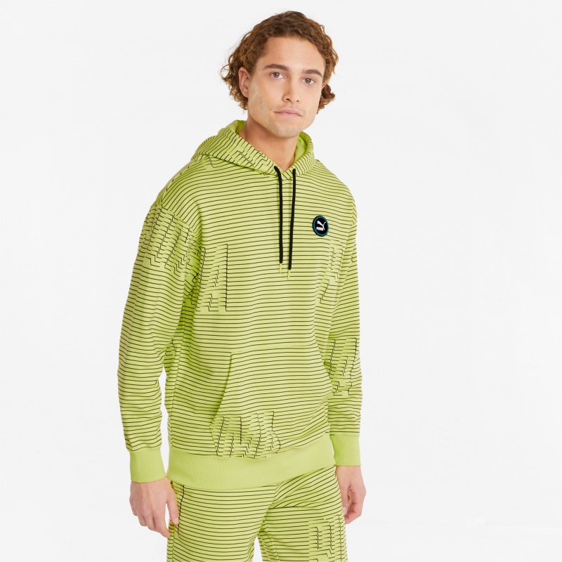 Sudadera con Capucha Puma Sportswear by PUMA Printed Azules | 71964DQHJ