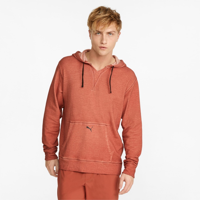 Sudadera con Capucha Puma Studio Wash Entrenamiento Chili Oil | 58049QSEF