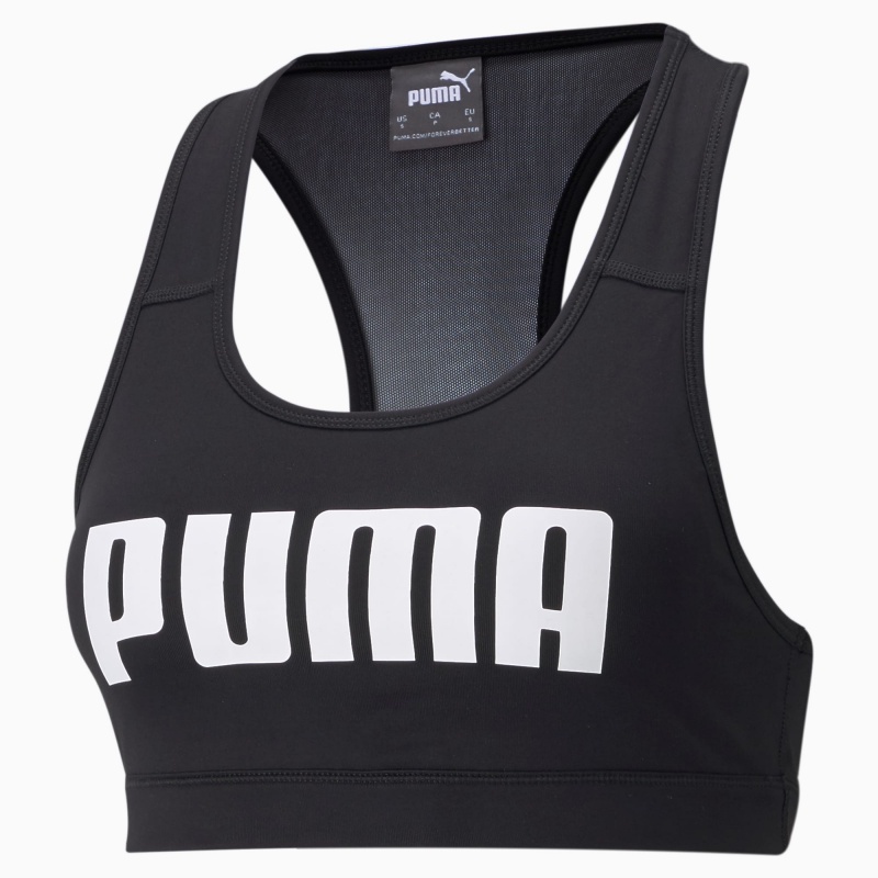 Sujetador Deportivo Puma Mid Impact 4Keeps Entrenamiento Negros | 37956SEXF