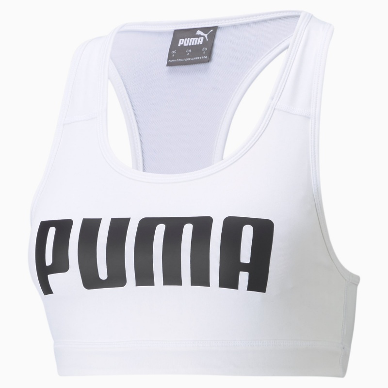 Sujetador Deportivo Puma Mid Impact 4Keeps Entrenamiento Blancos | 14850YHMP