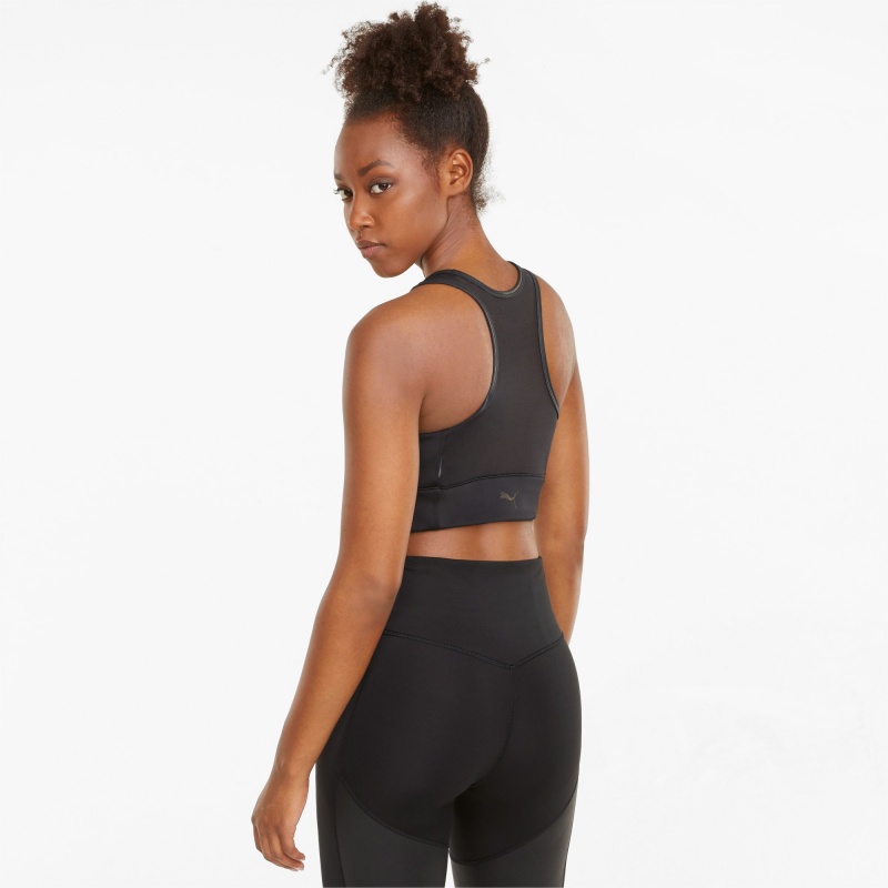 Sujetador Deportivo Puma Moto Entrenamiento Negros | 50186KCEG