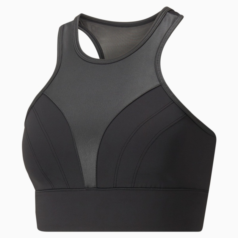 Sujetador Deportivo Puma Moto Entrenamiento Negros | 50186KCEG