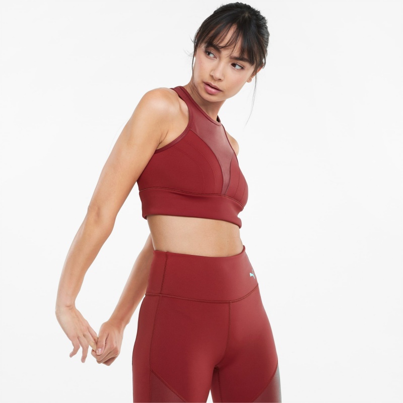 Sujetador Deportivo Puma Moto Entrenamiento Rojos | 05671CYXL