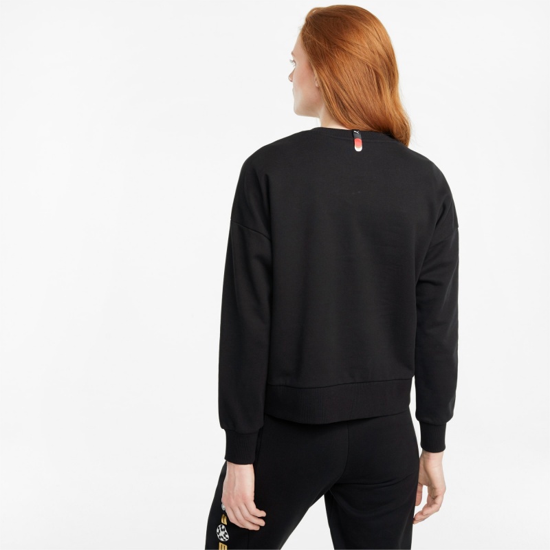 Suéter Puma AS Crew Neck Negros | 68790SYUD