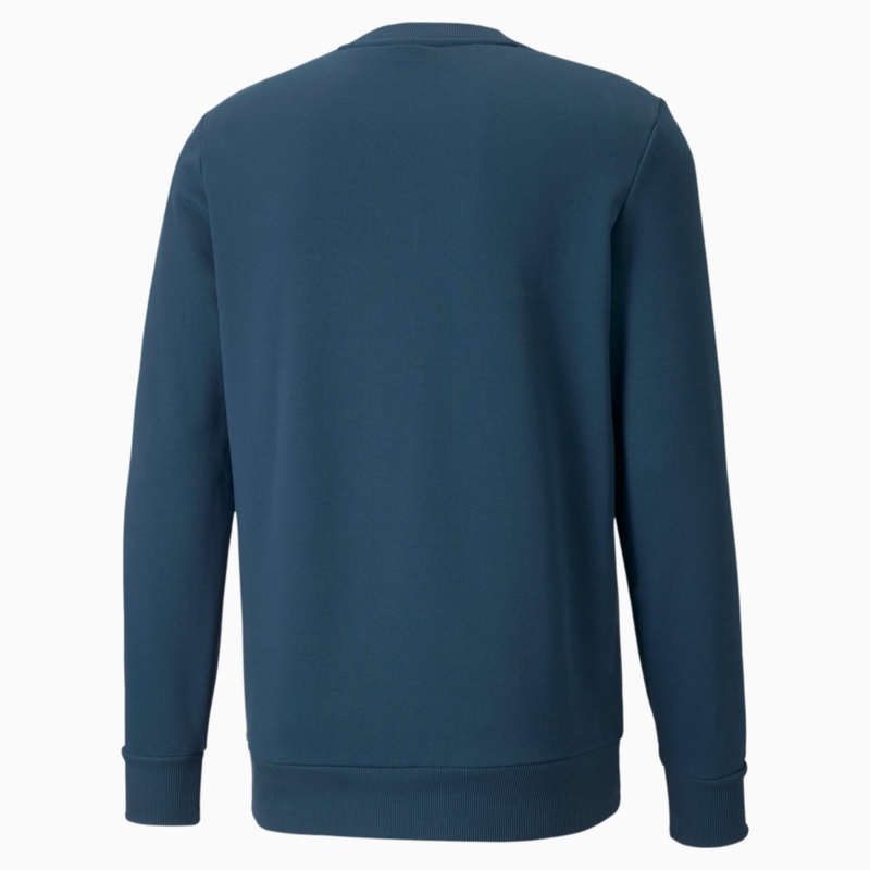 Suéter Puma Classics Logo Crew Neck Azules Blancos | 27318EKVC