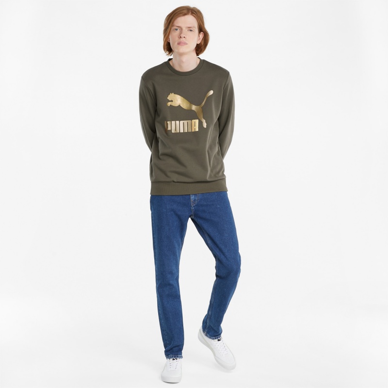 Suéter Puma Classics Logo Crew Neck Grape Leaf | 29576AOPY