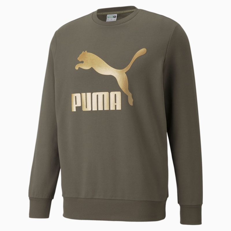Suéter Puma Classics Logo Crew Neck Grape Leaf | 29576AOPY