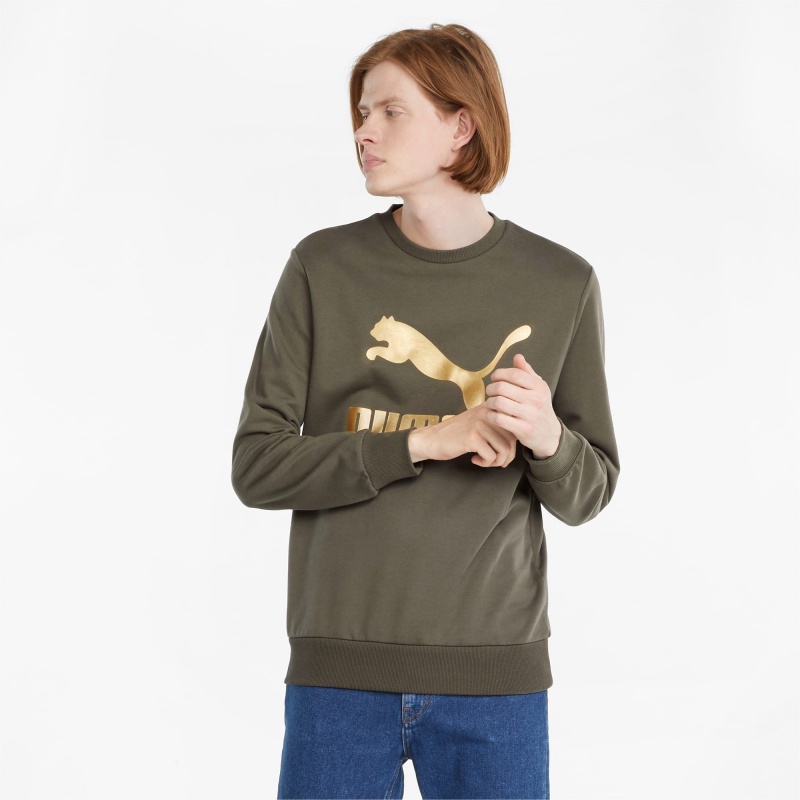 Suéter Puma Classics Logo Crew Neck Grape Leaf | 29576AOPY