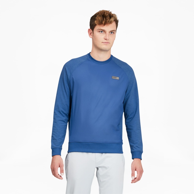 Suéter Puma EGW CLOUDSPUN PM Golf Crewneck Azules | 89347ZLDG