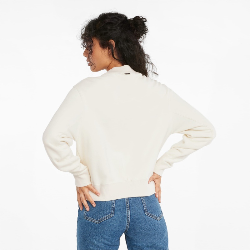 Suéter Puma Infuse Crew Neck Ivory Glow | 94370CSUG