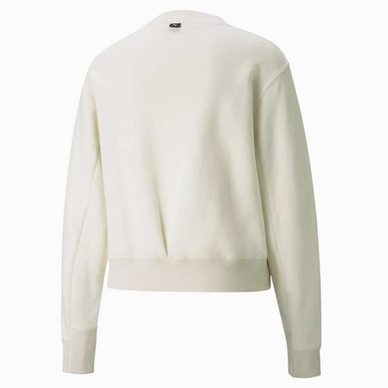 Suéter Puma Infuse Crew Neck Ivory Glow | 94370CSUG
